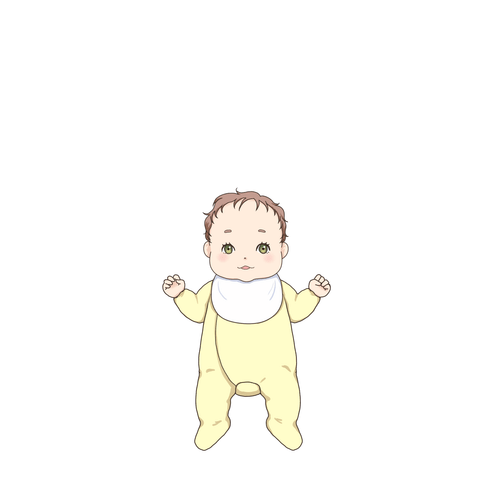 茶髪の赤ちゃん