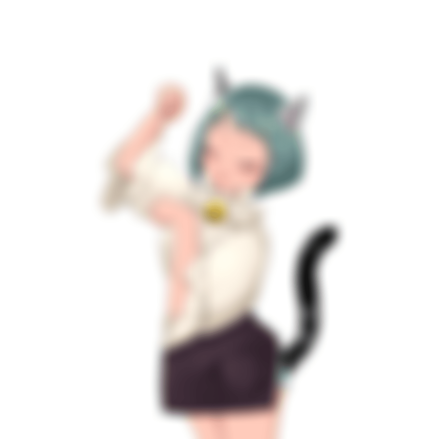 目を閉じる