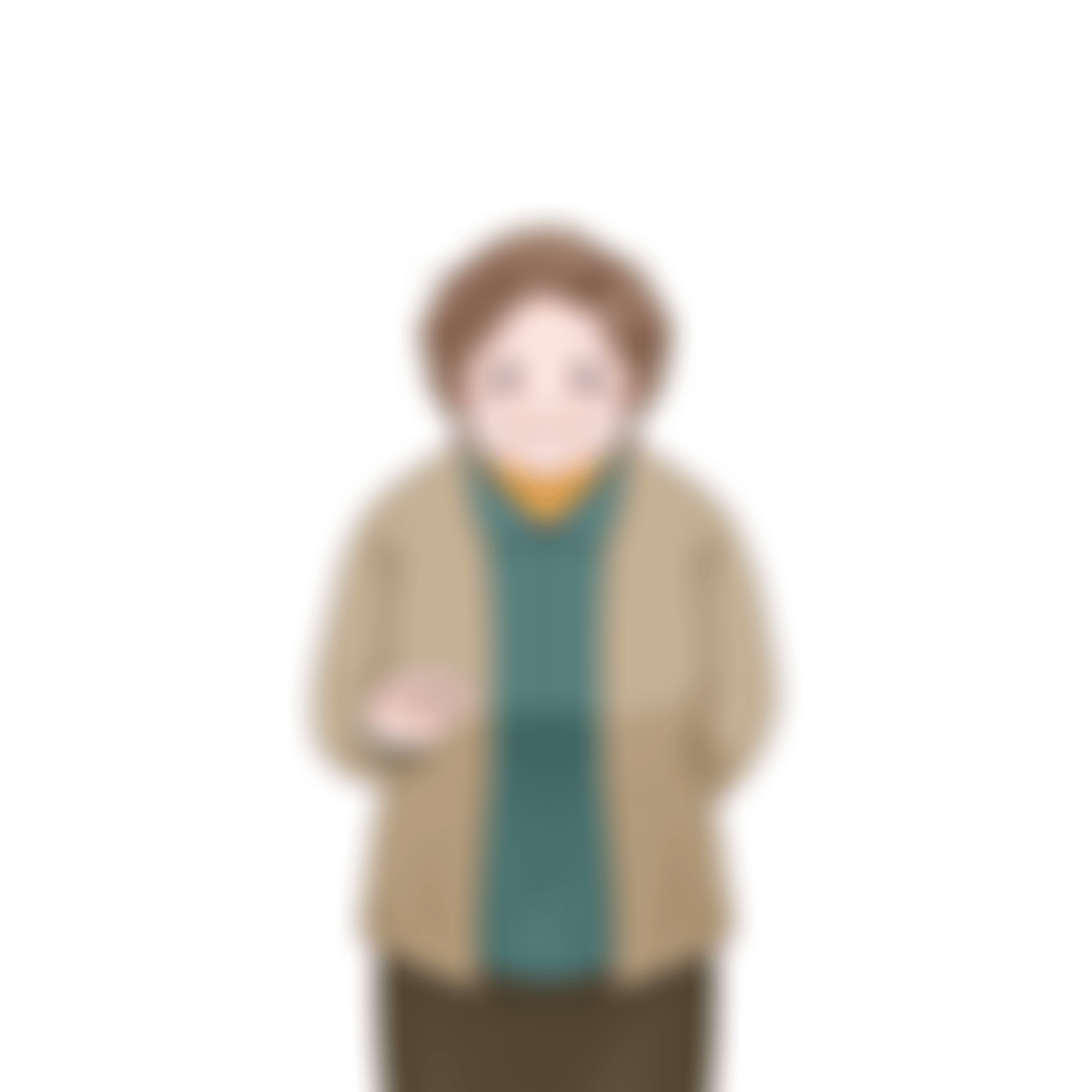 泣きながら微笑む