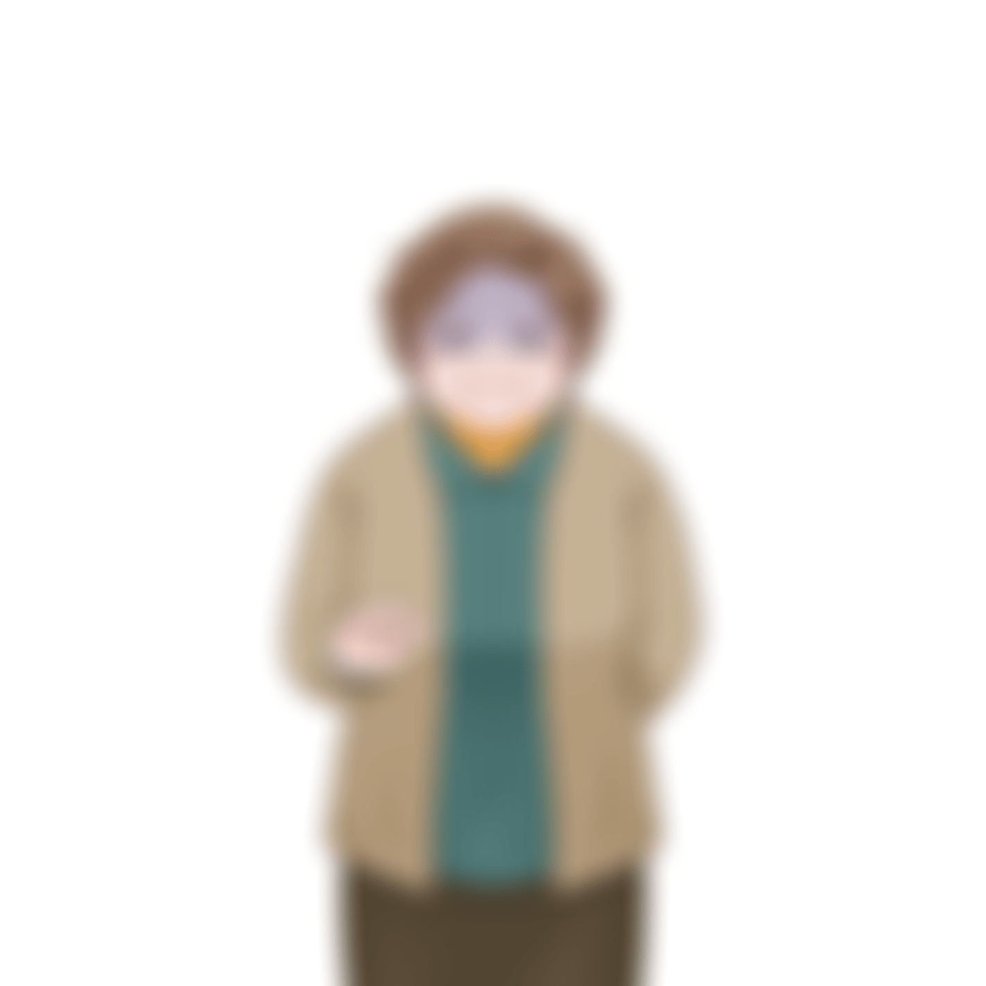 青ざめ微笑む
