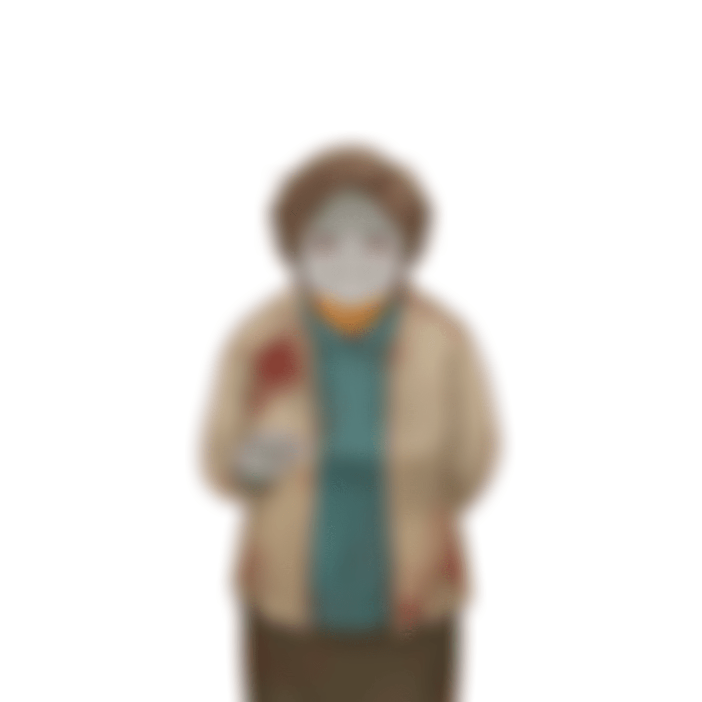泣きながら微笑む