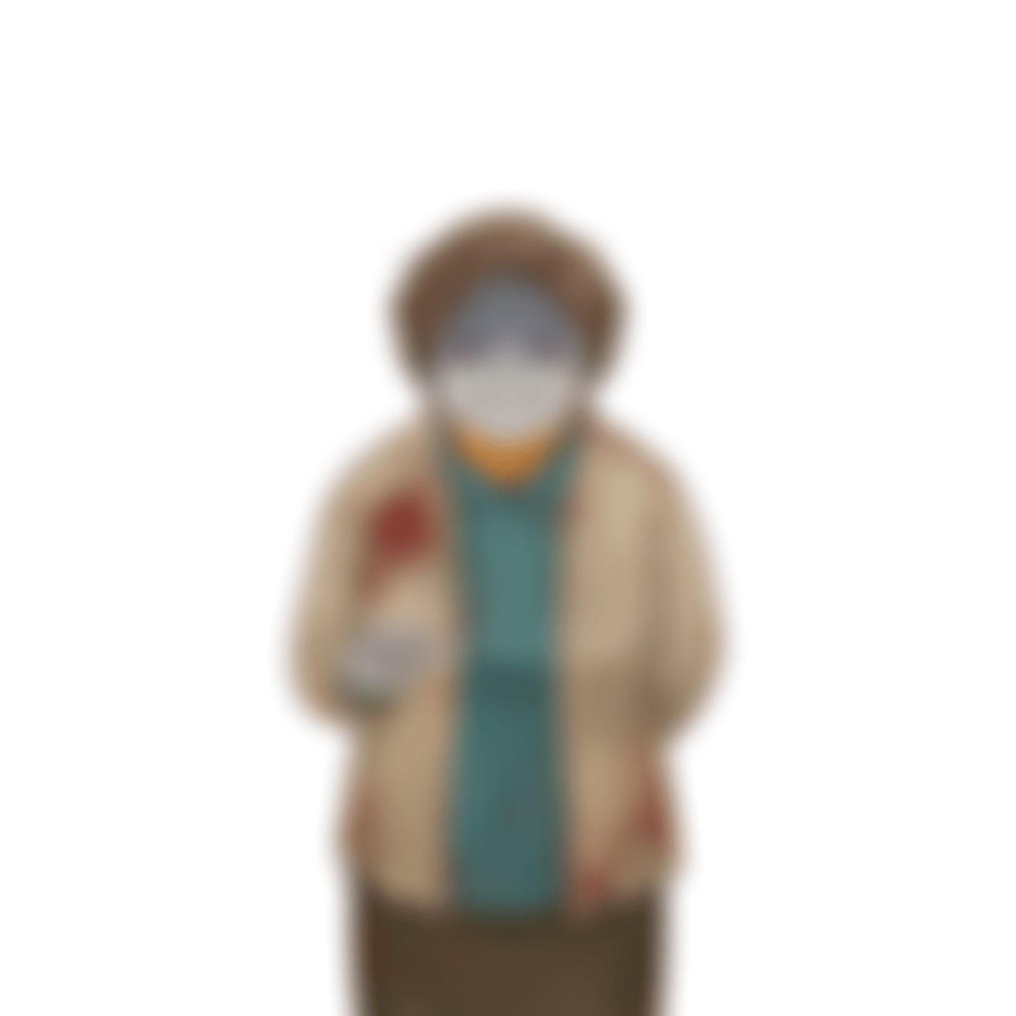 青ざめ微笑む