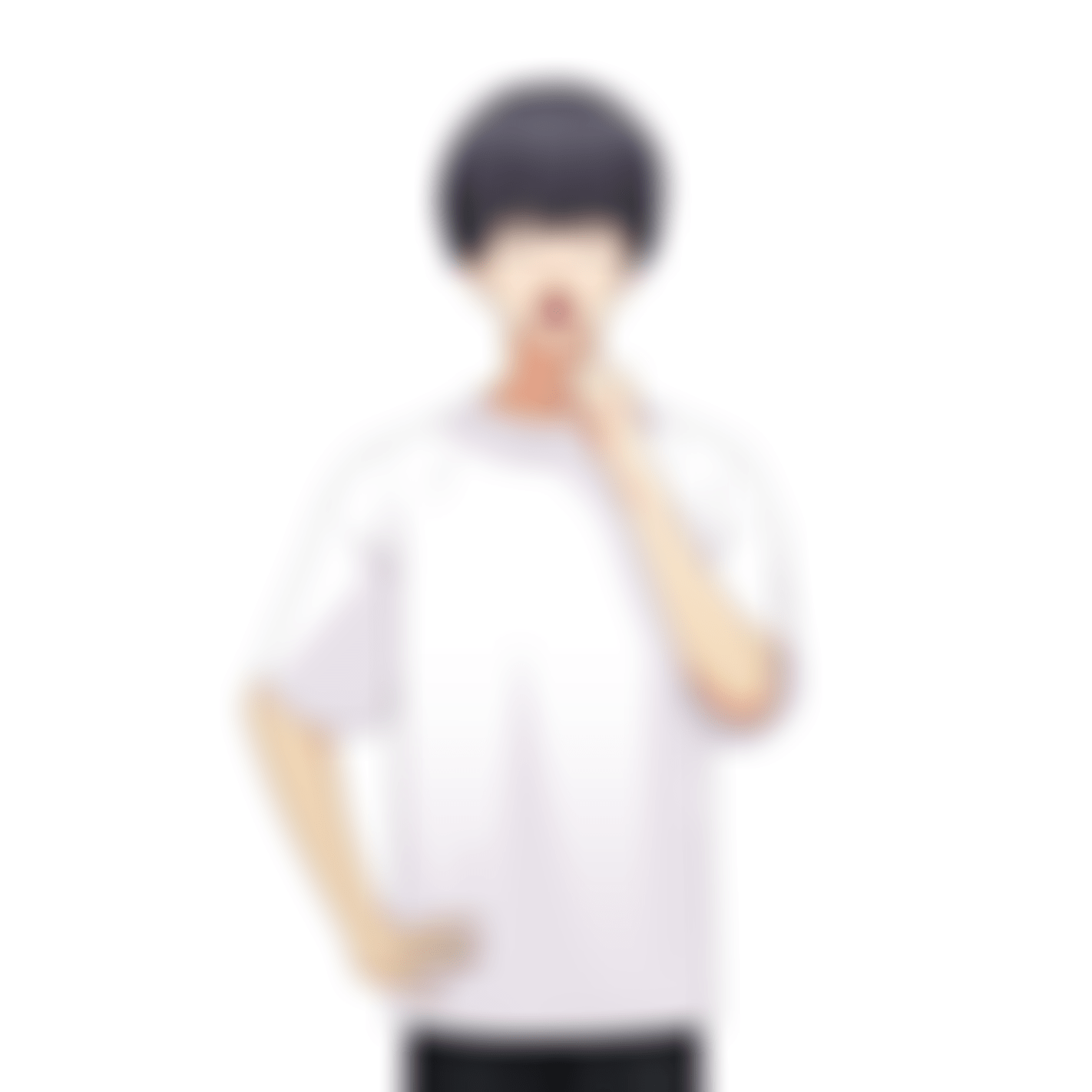 咳払いをする