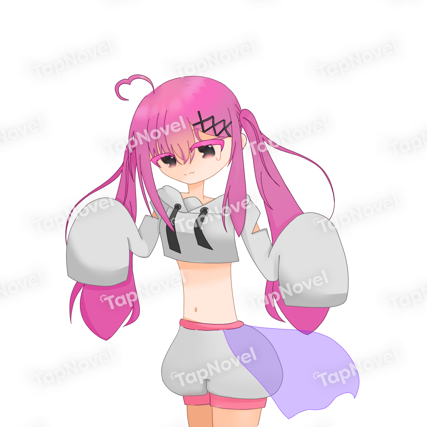 微笑む
