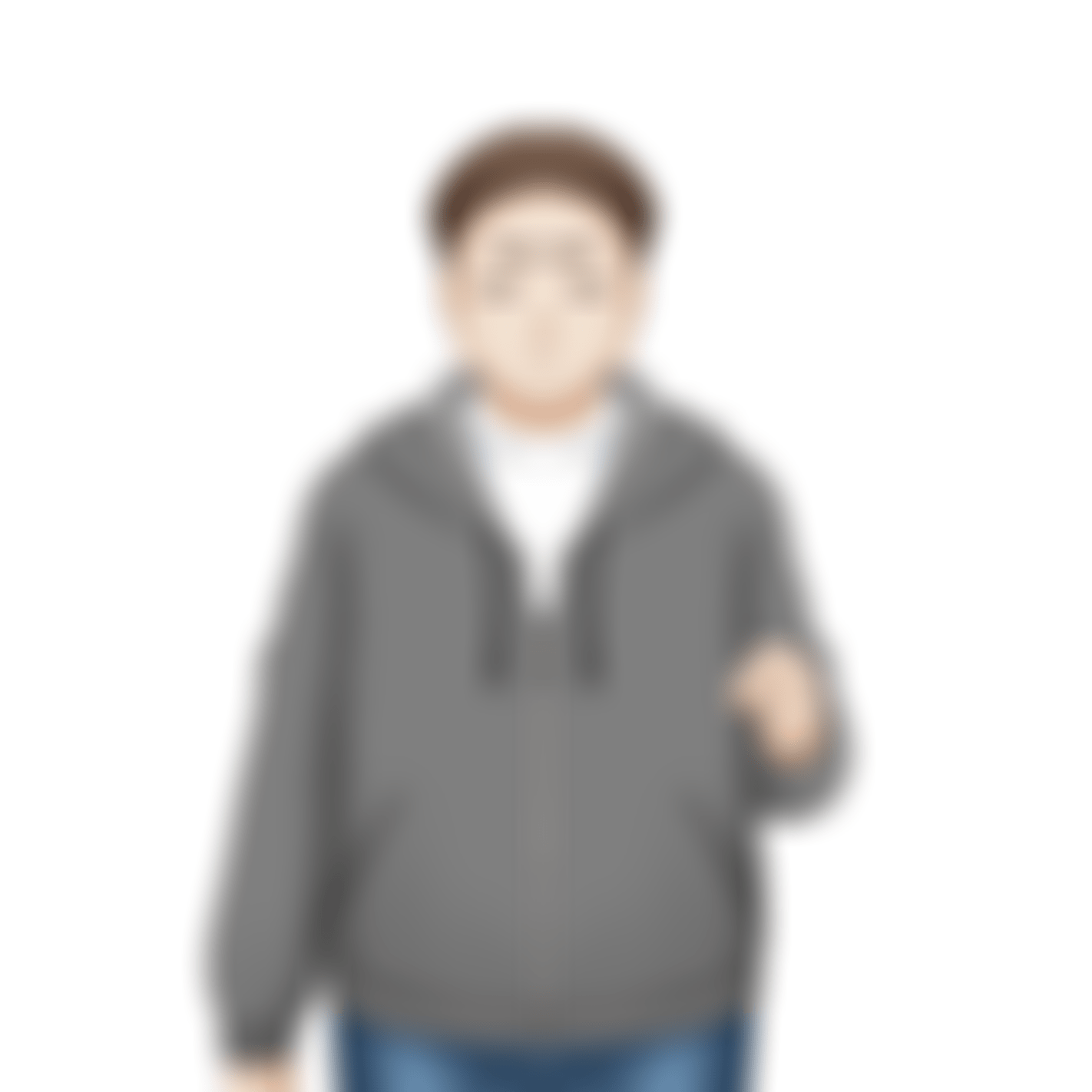 目を閉じ不機嫌