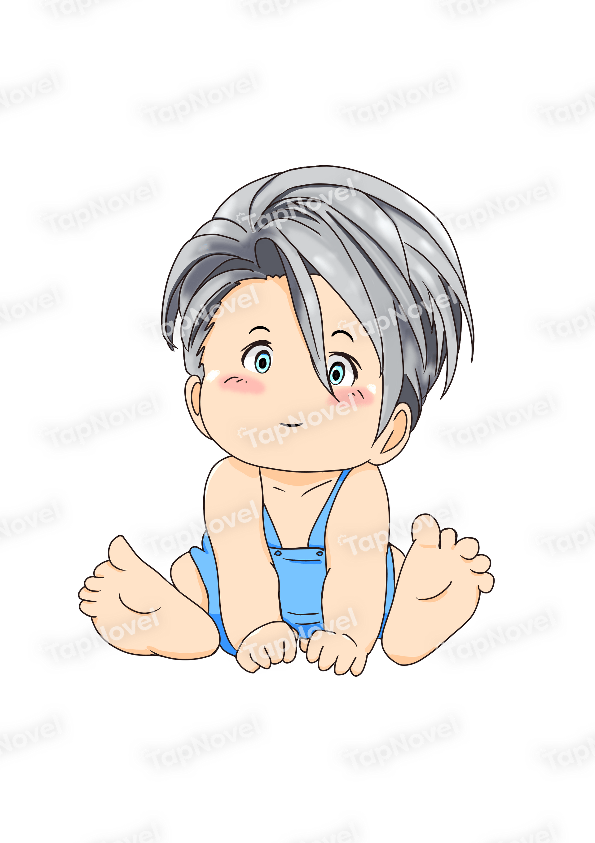 シルバーグレイヘアの赤ちゃん