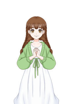 みつあみ少女