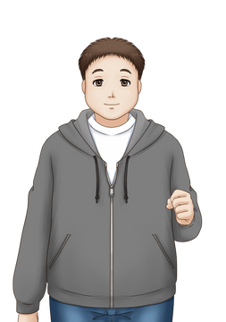 小太りの男性