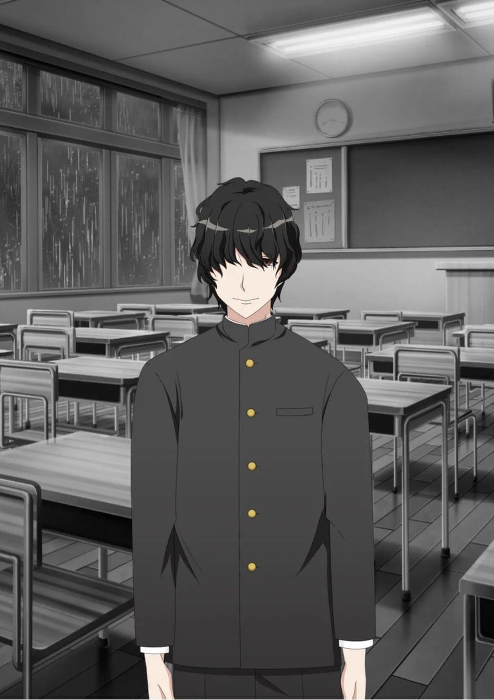 灰色の教室に差す光